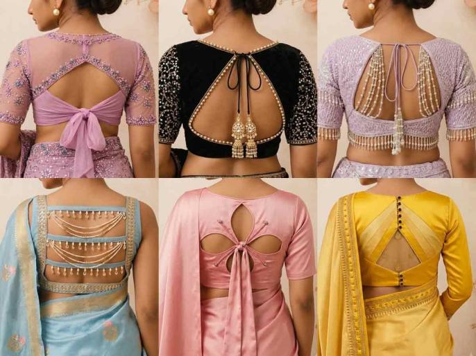 Ilustrasi desain belakang blus untuk artikel 10 Ide Desain Belakang Blus yang Bikin Tampilan Sari
