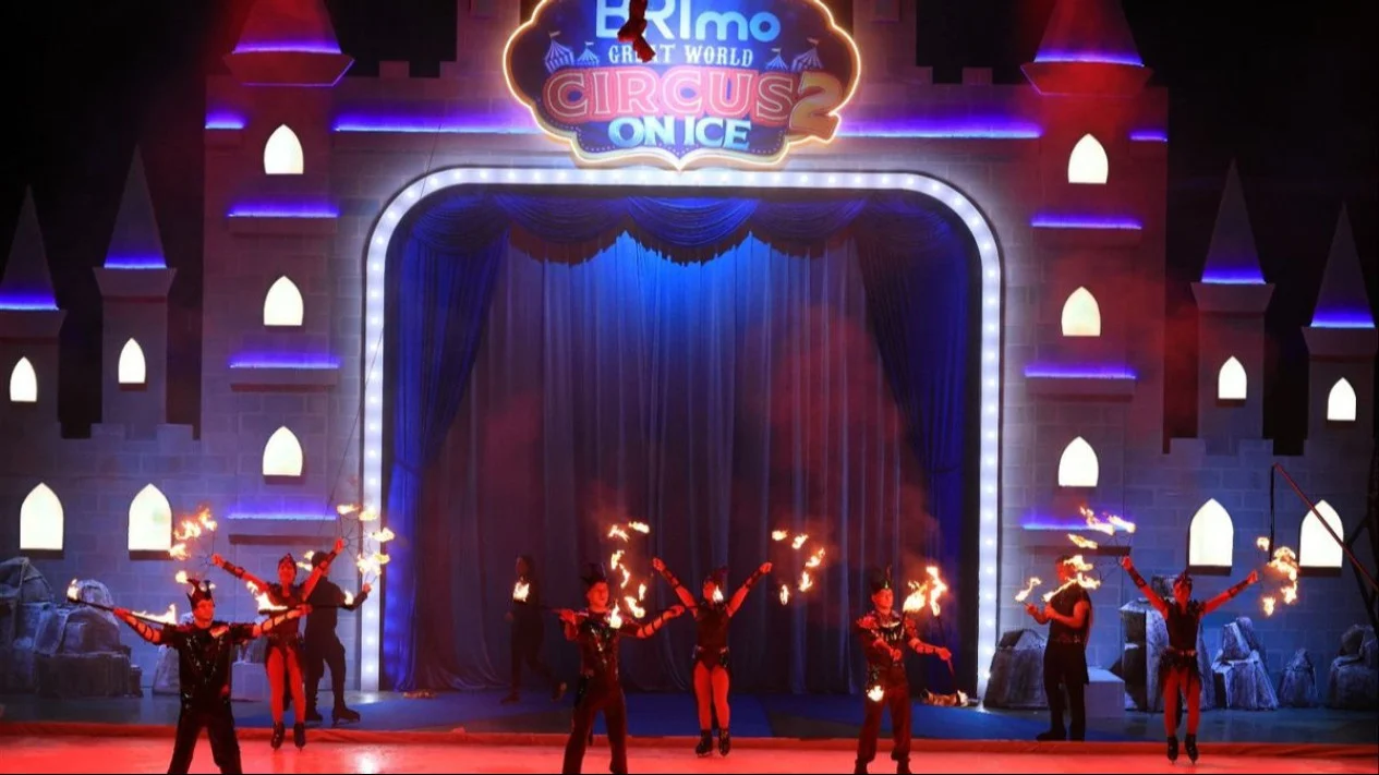 Ilustrasi great world circus on ice untuk artikel BRImo dan Great World Circus On Ice 2 Tutup di Makassar