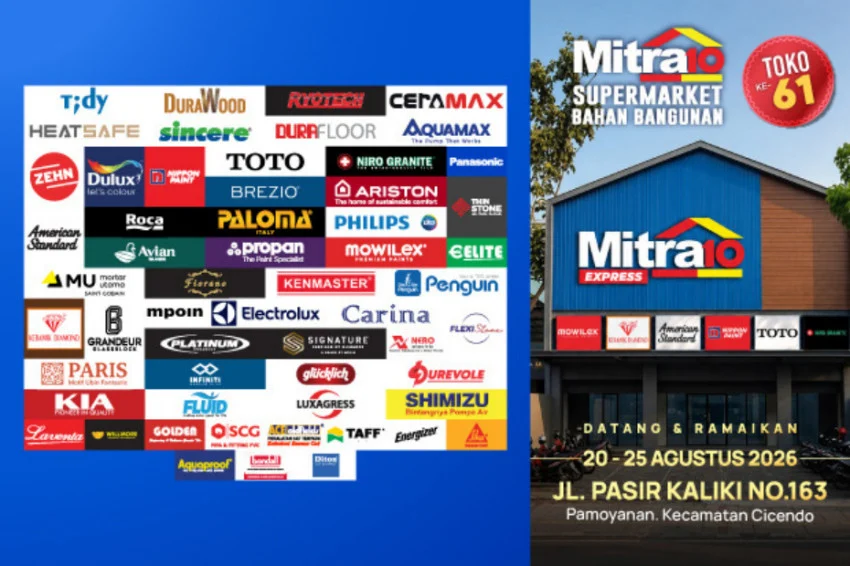 Ilustrasi mitra10 pasir kaliki untuk artikel Grand Opening Mitra10 Pasir Kaliki Bandung