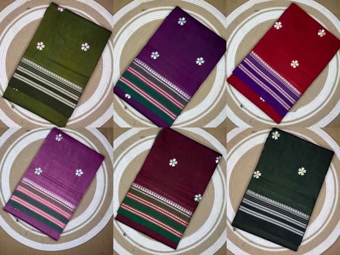 Ilustrasi prajakta cotton saree untuk artikel Prajakta Cotton Saree: Cetak Bunga Shravan Mulai 500 rupee