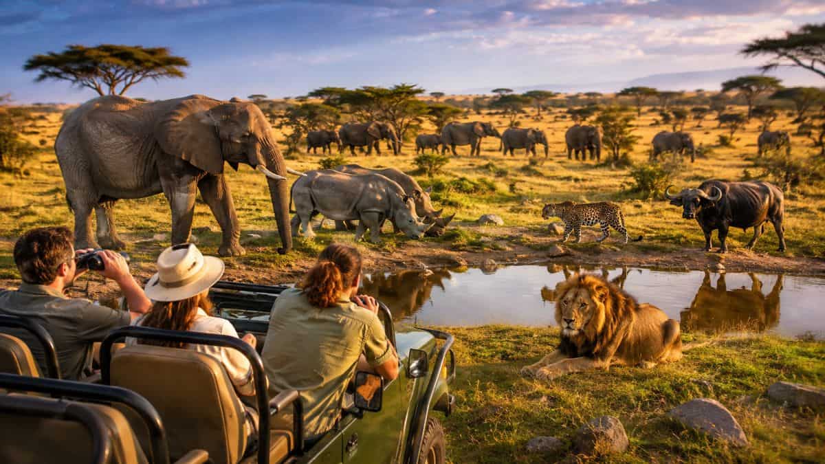 Ilustrasi safari big five untuk artikel Tanzania Ikut Kenya dan Afrika Selatan dalam Safari Big Five